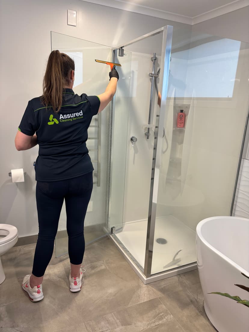 Commercial bathroom cleaning in Papamoa — before and after — before