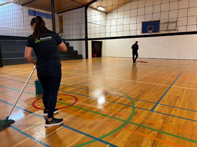 Gym and sports facility cleaning by Assured Cleaning Services — after