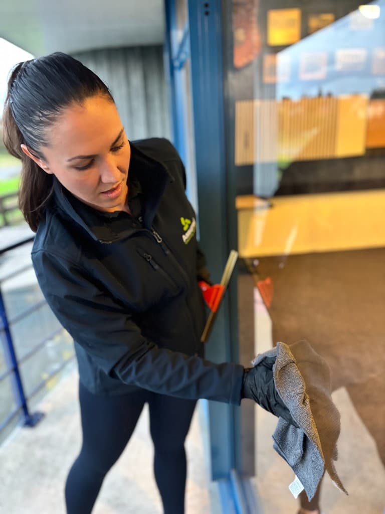 Retail store cleaning by Assured Cleaning Services — before