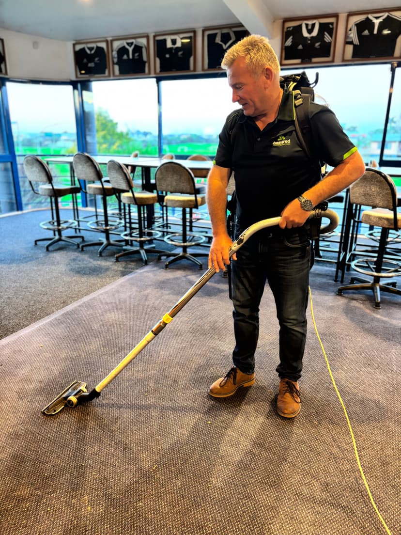 Commercial stairwell cleaning in Te Puke — before and after — before